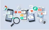 Social Media Apps on Devices.